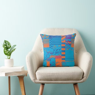 Afrozentrischer geometrischer Druck • Multicolor-E Kissen