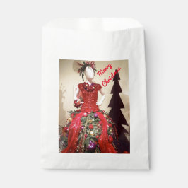 Afrozentrisches Kleid Form Mannequin Weihnachtsbau Geschenktütchen