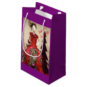 Afrozentrisches Kleid Form Mannequin Weihnachtsbau Kleine Geschenktüte