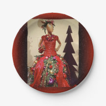 Afrozentrisches Kleid Form Mannequin Weihnachtsbau