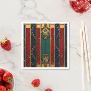 Afrozentrisches Musterpapier Napkins Serviette