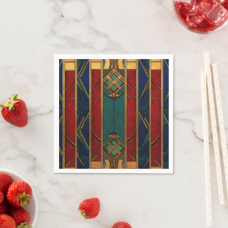 Afrozentrisches Musterpapier Napkins Serviette