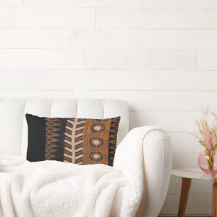 Afrozentrisches Tribal-Motif-Throw-Kissen Lendenkissen