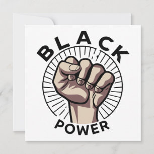 Afrozentristischer Schwarzer Power Einladung