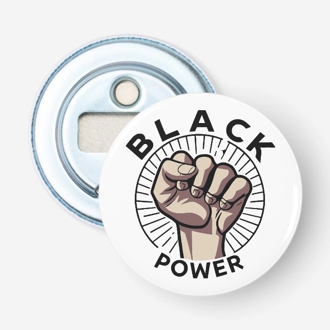 Afrozentristischer Schwarzer Power Flaschenöffner (Vorderseite)