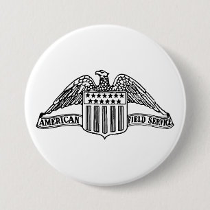 AFS-Logo 1947 Runder Button, groß, 3 Zoll Button