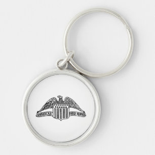 AFS-Logo 1947 Runder Schlüsselanhänger, klein (1,4 Schlüsselanhänger