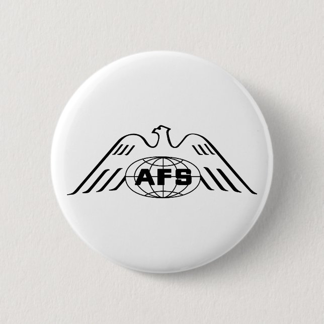 AFS-Logo 1969 Runder Button, groß, 3 Zoll Button (Vorderseite)