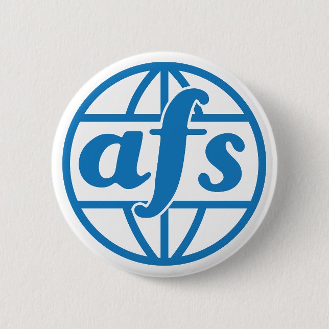 AFS-Logo 1972 Runder Button, groß, 3 Zoll Button (Vorderseite)