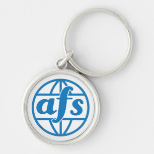 AFS-Logo 1972 Runder Schlüsselanhänger, klein (1,4 Schlüsselanhänger