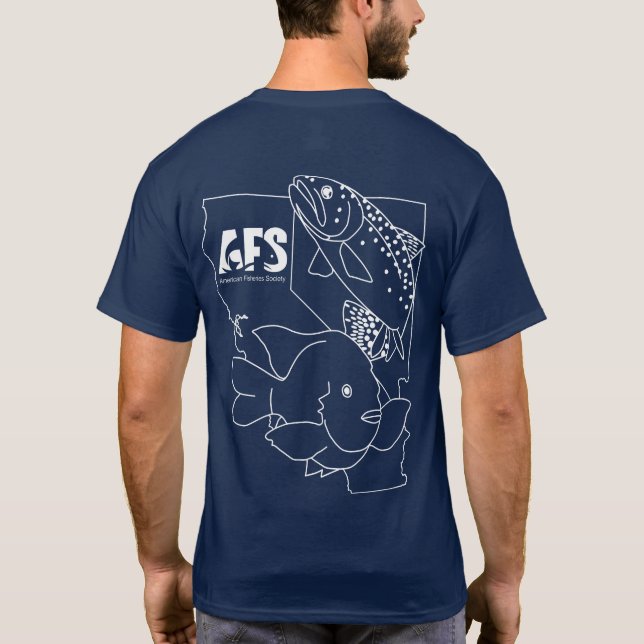 AFS White Comic Sans Logo T - Shirt (Rückseite)
