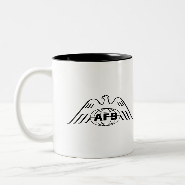 AFS Zwei-Tonen-Tasse Zweifarbige Tasse (Links)