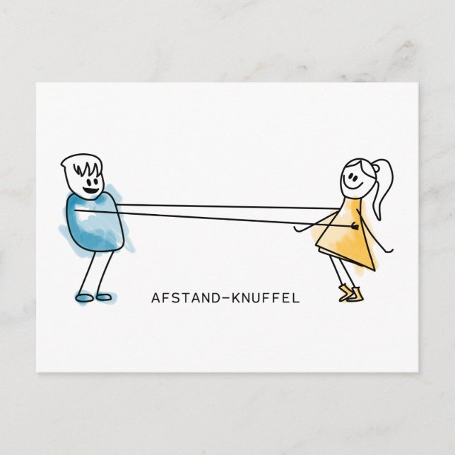AfStand-Knuffel Postkarte (Vorderseite)