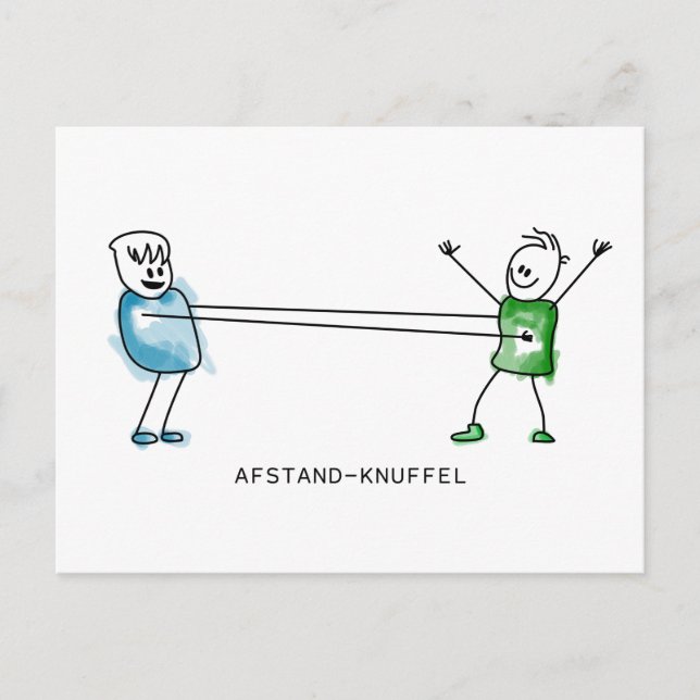 AfStand-Knuffel Postkarte (Vorderseite)