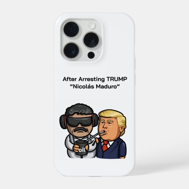After Arresting TRUMP  “Nicolás Maduro” iPhone 15 Pro Hülle (Rückseite)
