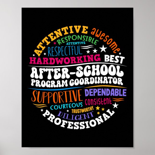 After School Program Coordinator Week Back To Scho Poster (Vorne)
