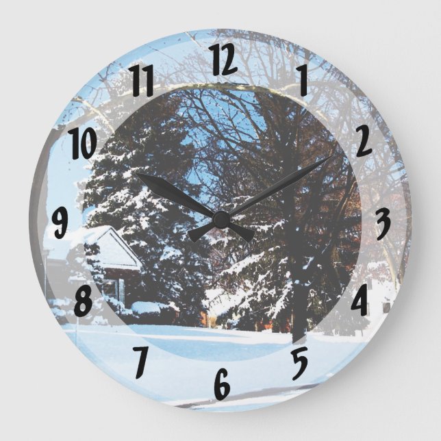 After the Snowstorm Große Wanduhr (Vorderseite)