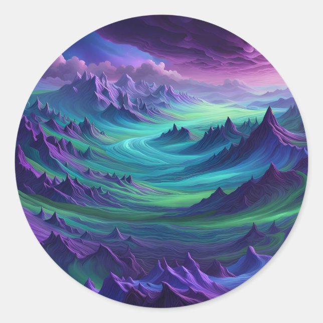 After The Storm, Color Remains -  Runder Aufkleber (Vorderseite)