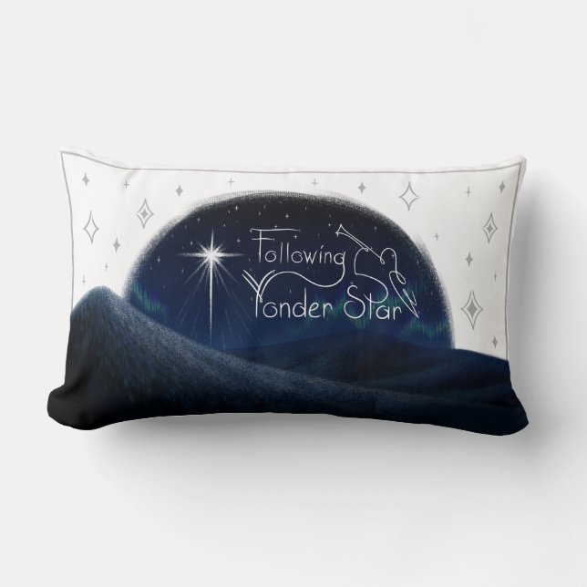"After Yonder Star"-Kissen - leicht Lendenkissen (Vorderseite)