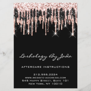Aftercare-Anweisungen machen die Rose modern Einladung