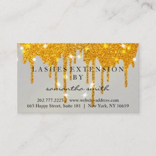 Aftercare Instructions Lash Gold Tropfens Spark Visitenkarte