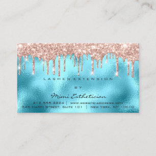 Aftercare Instructions Lash Rose Gold Tropfen Ocea Visitenkarte