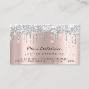 Aftercare Instructions Lash Rose Gold Tropfen Silb Visitenkarte