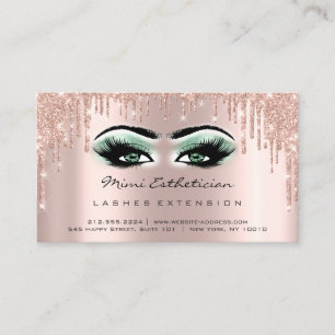 Aftercare Instructions Lash Rose Smoky Green Eyes Visitenkarte