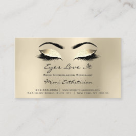 Aftercare Instructions Lashes Visitenkarte