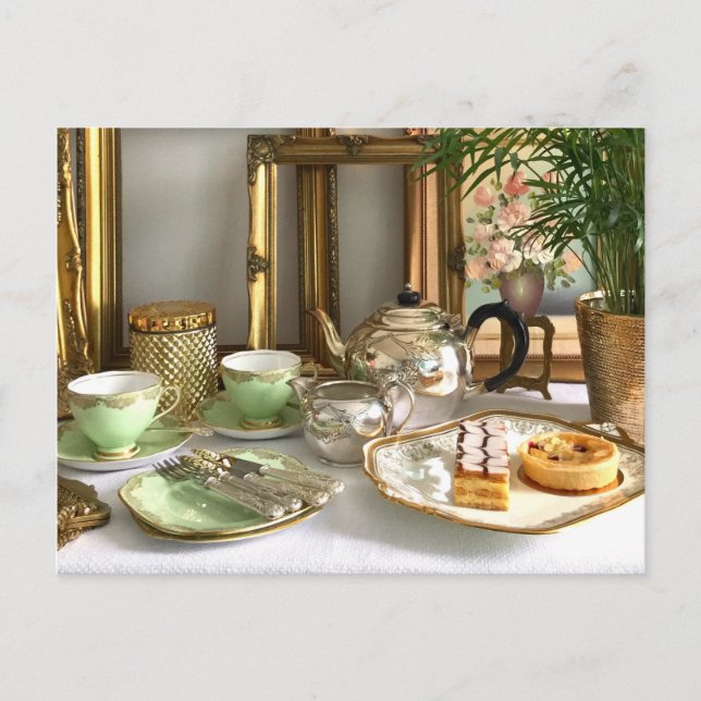 Afternon Tea Postkarte (Vorderseite)