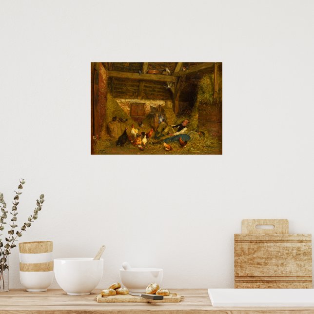 Afternoon Nap the Threshing Floor Jutz Feddersen   Poster (Küche)