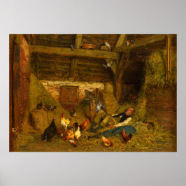 Afternoon Nap the Threshing Floor Jutz Feddersen Poster