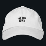 AFTON Iowa Hat Bestickte Baseballkappe<br><div class="desc">Be Proud of your hometown</div>