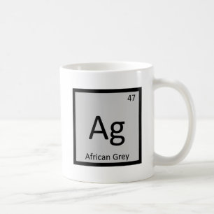 Ag - Afrikanischer Grauer Chemie Periodensystem El Kaffeetasse