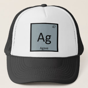 AG - Agaven-Nektar-Chemie-Periodensystem-Symbol Truckerkappe