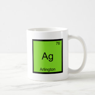Ag - Arlington City Chemistry Element Symbol T-Shi Kaffeetasse