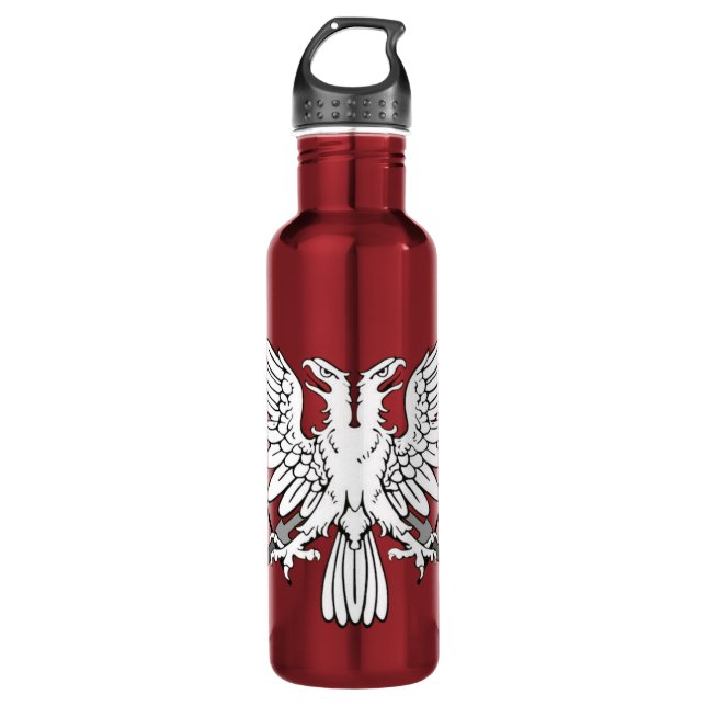 AG - Doppel-Adlerwasserflasche Edelstahlflasche (Vorderseite)