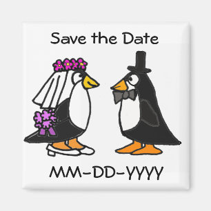 AG économies de pingouin le magnet de date