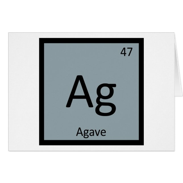 Ag - Ergebene Nectar Chemistry Periodisches Tabell (Vorderseite (Horizontal))