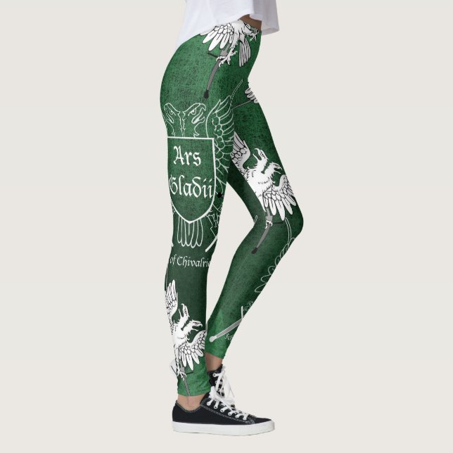 AG "Graffiti" Grüne Leggings (Rechts)