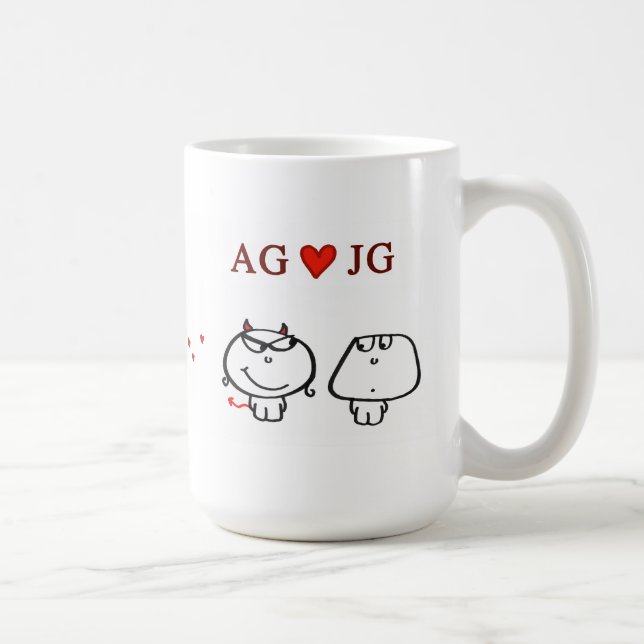 "AG-Herz JG " Kaffeetasse (Rechts)