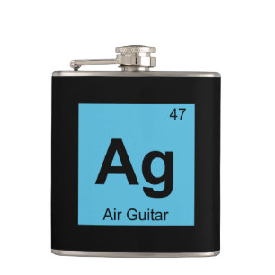 Ag - Luftgitarre Musik Chemie Periodensystem Flachmann