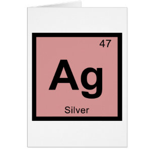 Ag - Silber Chemie Periodensystem Symbol