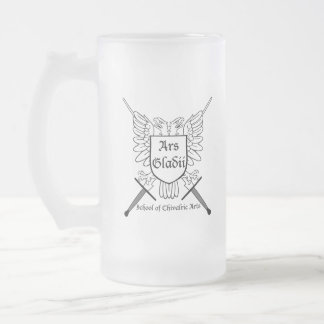 AG Wappen Mattierter Glasstein Mattglas Bierglas