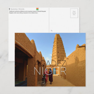 Agadez, Niger Reise-Postkarte Postkarte