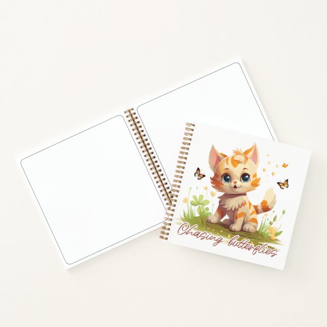 Again-Schmetterling Notizbuch (Innenseite)