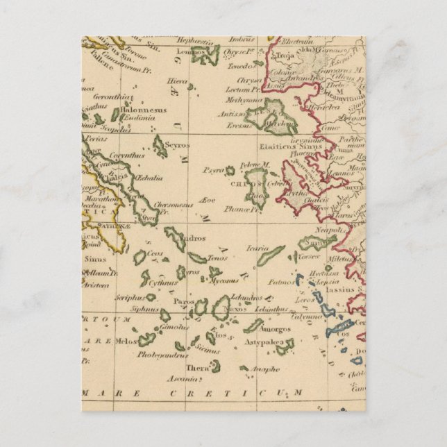Ägäisches Meer Postkarte (Vorderseite)