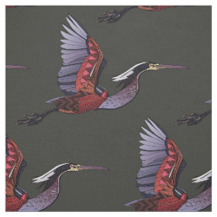 Agami heron dunkles Gewebe Stoff