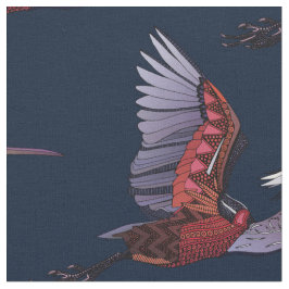 Agami heron indigo Stoff