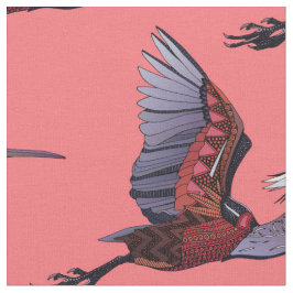 Agami heron Wassermelone Stoff